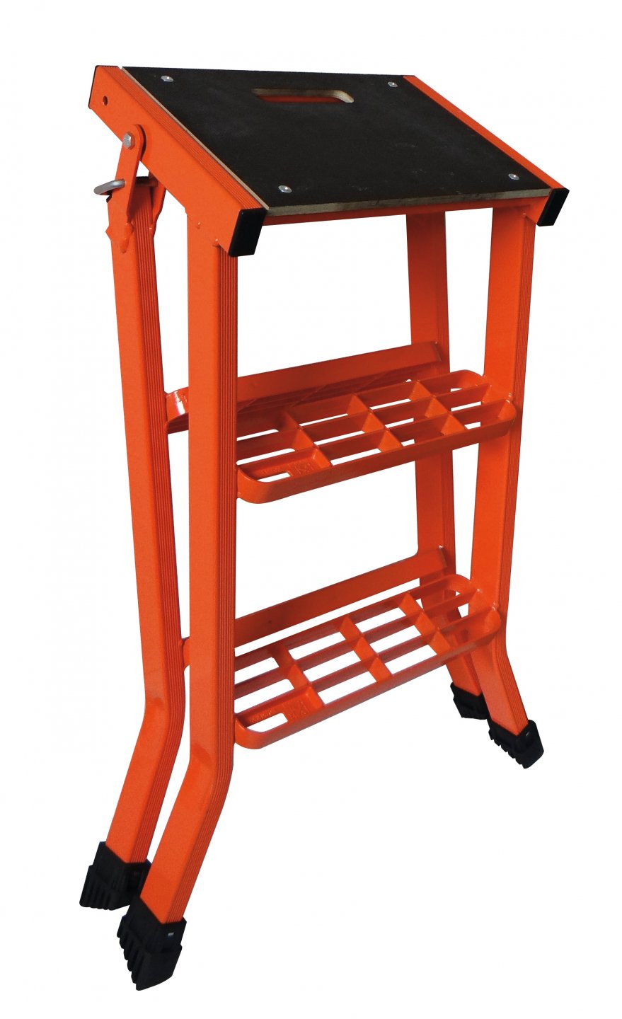 Scară dublă pliabiă lescabo din aluminiu, 2 tronsoane - 90cm 02