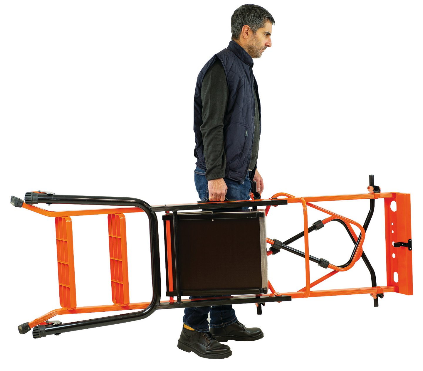 Scară pliabilă gardia cu balustradă de securitate - 90 cm 03