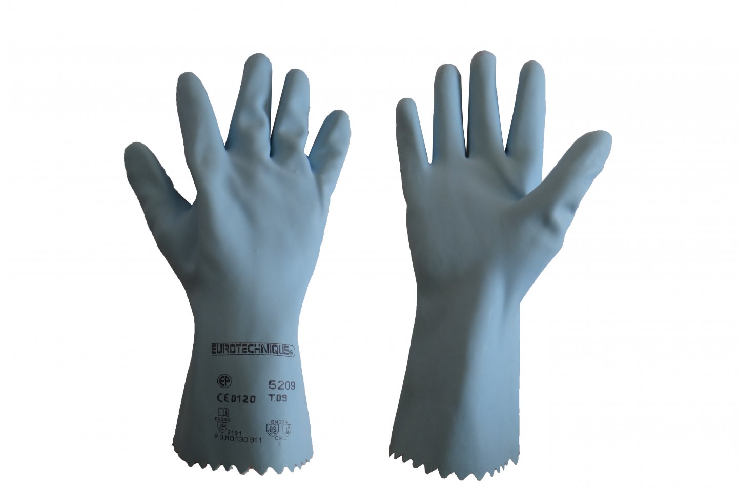 Mănuși acoperite cu latex