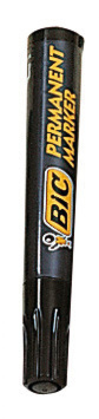 Marker permanent bic negru - plastic