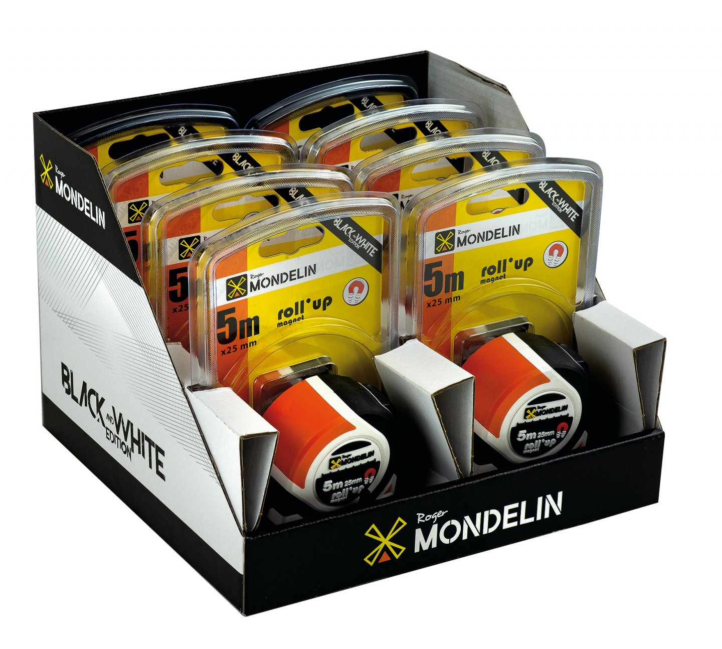 Ruletă bimaterial 5mx25mm, cârlig magnetic d 03