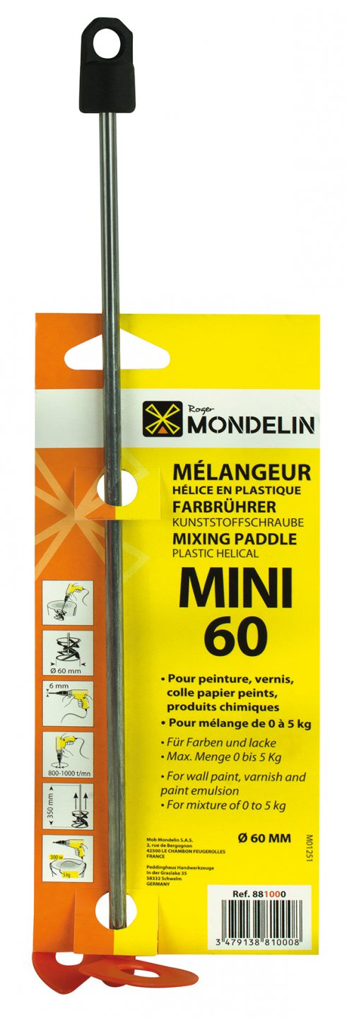 Amestecător  pvc mini 60, pentru vopsea 02