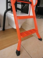 Scară pliabilă din aluminiu lescabo cu platformă, 1 tronson, 90 cm 07