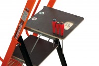 Scari pliabile din aluminiu lescabo cu platformă, 1 tronson,  140 cm 05