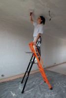 Scari pliabile din aluminiu lescabo cu platformă, 1 tronson,  140 cm 03