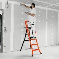Scari pliabile din aluminiu lescabo cu platformă, 1 tronson,  140 cm 02
