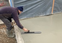 Gletieră inox 2 în 1, rotunjită, pentru netezire beton 06