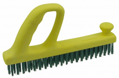 Perie de oțel cu mâner din plastic