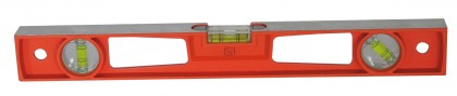 Nivelă rectangulară din aluminiu cu 2 fețe și 3 fiole