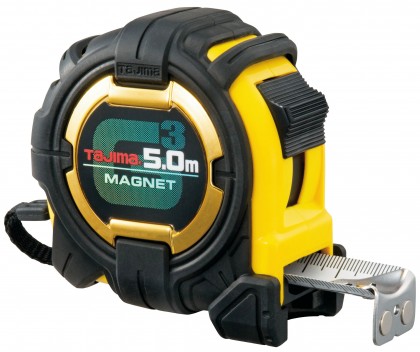 Ruletă bimaterial tajima g-3lock, cu magnet